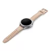 MYBANDZ Elegáns slim bőróraszíj rosegold csattal /púder/22mm
