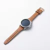 MYBANDZ Elegáns slim bőróraszíj rosegold csattal /barna/22mm