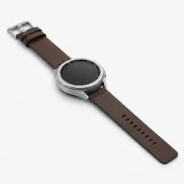   MYBANDZ Olasz prémium bőróraszíj / barna - ezüst csattal / 20mm