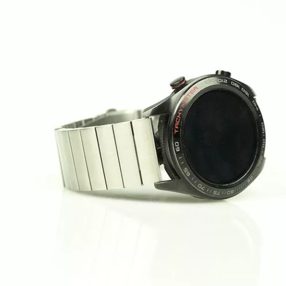 MYBANDZ Nagy láncszemes fém óraszíj - ezüst/ 20mm