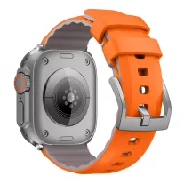   Apple Watch Adventure szilikon óraszíj-narancs-szürke 44/45/46 és 49 mm