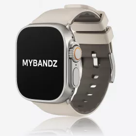   Apple Watch Adventure szilikon óraszíj-bézs-szürke 40/41/42 mm