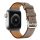 Apple Watch elegáns bőróraszíj / szürkésbarna / ezüst csattal 38/40/41 mm