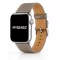 Apple Watch bőróraszíj / szürkésbarna / ezüst csattal 40/41 és 42mm