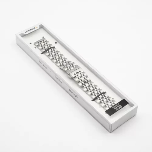 MYBANDZ Jubilee láncszemes fém óraszíj / ezüst / 20mm