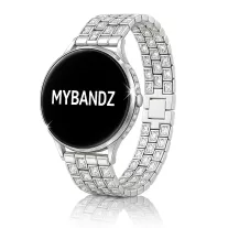 MYBANDZ Diamond fém óraszíj- ezüst 22 mm