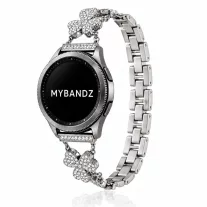 MYBANDZ FloralShine fém szíj /ezüst/ 22 mm