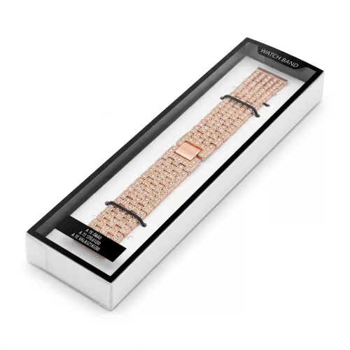MYBANDZ Diamond fém óraszíj- rosegold 20 mm