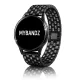 MYBANDZ Diamond fém óraszíj- fekete 20 mm
