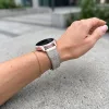 MYBANDZ Köves karpánt szíj- ezüst 22 mm
