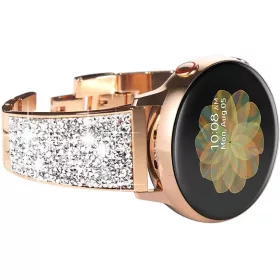 MYBANDZ Köves karpánt szíj- rosegold 22 mm