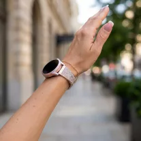 MYBANDZ Köves karpánt szíj- rosegold 22 mm