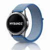 MYBANDZ Tépőzáras rugalmas szövet óraszíj - világos kék/ 22mm
