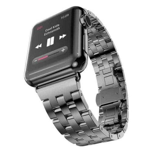 Apple Watch engineer fém óraszíj /fekete/ 42/44/45/49 mm