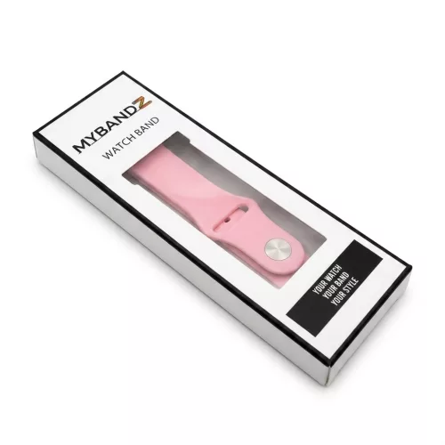 MYBANDZ Szilikon óraszíj gömb csattal /pink// 22mm