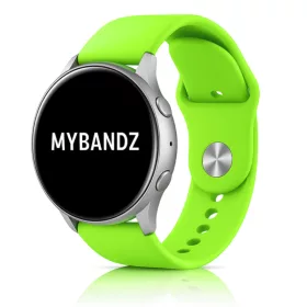 MYBANDZ Szilikon óraszíj gömb csattal /lime/ 20mm