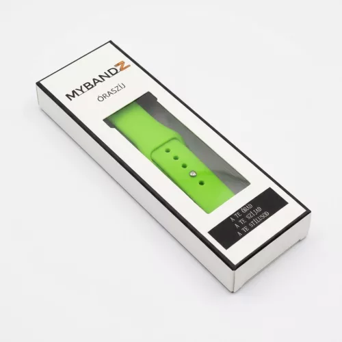 MYBANDZ Szilikon óraszíj gömb csattal /lime/ 22mm