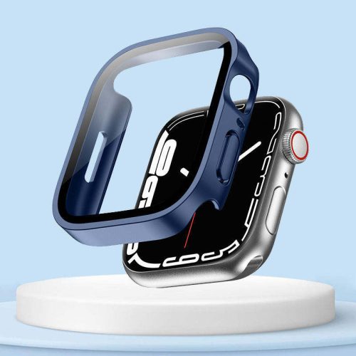 Apple Watch üveg védőtok-sötétkék