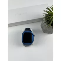 Apple Watch fém tok és szíj készlet (kék) - 45 mm