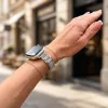 Apple Watch DIamond vékony fém szíj / ezüst / 40/41 és 42mm