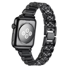   Apple Watch DIamond vékony fém szíj / fekete / 40/41 és 42mm