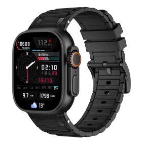 Apple Watch Cyber óraszíj-fekete 44/45/46 és 49 mm