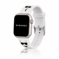   Karl Lagerfeld and Choupette Apple Watch 40/41 és 42mm szilikon óraszíj - fehér
