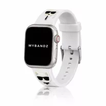   Karl Lagerfeld Karl and Choupette Apple Watch  44/45/46 és 49mm szilikon óraszíj - fehér