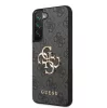 Guess Samsung S911 Galaxy S23 PU 4G Metal Logo hátlapvédő tok szürke (GUHCS23S4GMGGR)