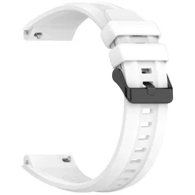 MYBANDZ Szilikon óraszíj fém csattal-fehér