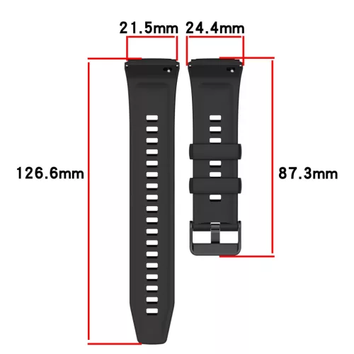MYBANDZ Szilikon óraszíj fém csattal-fehér