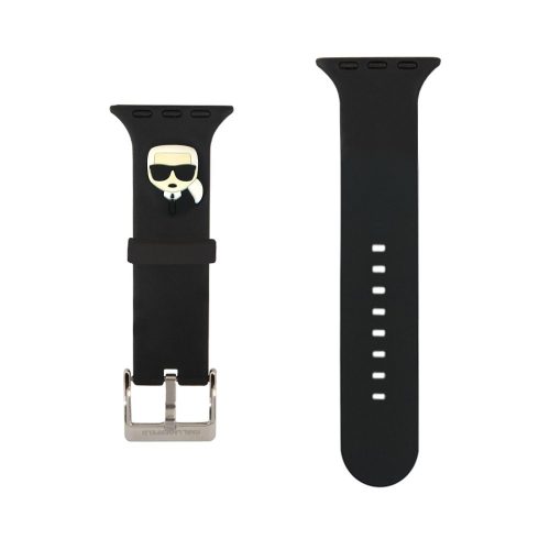 Karl Lagerfeld Karl Head Apple Watch 42/44/45mm óraszíj fekete