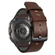 MYBANDZ Olasz bőróraszíj/barna-fekete csat/Samsung Galaxy Watch Ultra