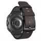 MYBANDZ Olasz bőróraszíj/fekete-fekete csat/Samsung Galaxy Watch Ultra