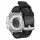 MYBANDZ Olasz bőróraszíj/fekete-ezüst csat/Samsung Galaxy Watch Ultra