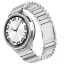 MYBANDZ Nagy láncszemes fém óraszíj rés nélkül - ezüst Samsung Galaxy Watch 4-5-6-7