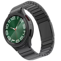   MYBANDZ Nagy láncszemes fém óraszíj rés nélkül - fekete Samsung Galaxy Watch 4-5-6-7