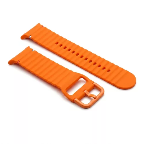 MYBANDZ Waves szilikon óraszíj-narancs/Samsung Galaxy Watch 8