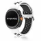 MYBANDZ Lélegző szilikon óraszíj-fehér-fekete/Samsung Galaxy Watch 8-9