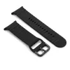 MYBANDZ Waves szilikon óraszíj-fekete/Samsung Galaxy Watch 8