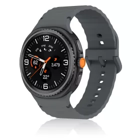   MYBANDZ Waves szilikon óraszíj-szürke/Samsung Galaxy Watch 8