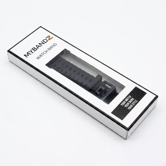 MYBANDZ Dune szilikon óraszíj-fekete/Samsung Galaxy Watch 8-9
