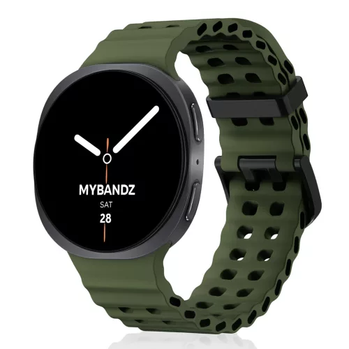 MYBANDZ Ocean szilikon óraszíj-zöld/Samsung Galaxy Watch 8