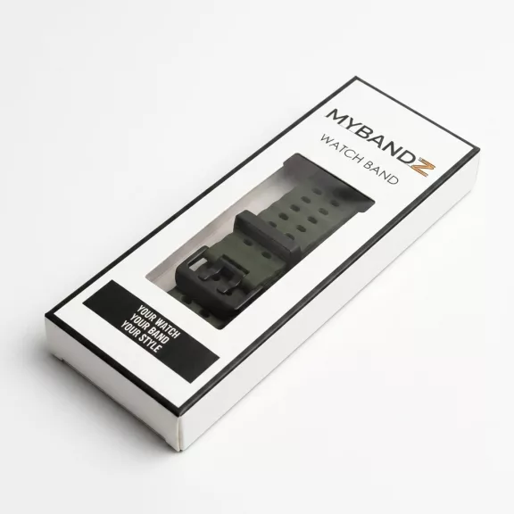 MYBANDZ Dune szilikon óraszíj-zöld/Samsung Galaxy Watch 8-9