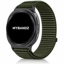   MYBANDZ Tépőzáras szövet óraszíj  /sötétzöld/ Samsung Galaxy Watch 8-9