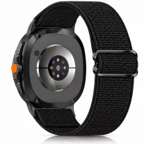   MYBANDZ állítható rugalmas szövet óraszíj /fekete/ Samsung Galaxy Watch 8-9