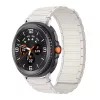 MYBANDZ Mágneses szilikon óraszíj-bézs/Samsung Galaxy Watch 8