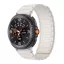 MYBANDZ Mágneses szilikon óraszíj-bézs/Samsung Galaxy Watch 8-9