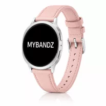   MYBANDZ vékony bőróraszíj/rózsaszín/Samsung Galaxy Watch 8-9