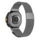 Mybandz Milánói mágneses fém óraszíj-sötétszürke/Samsung Galaxy Watch 8